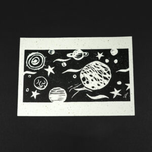 Recycled paper space white